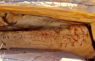 San Rock Paintings, Cedarburg, Western Cape by Unknown